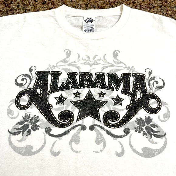 🎸 '17 Alabama Band Deep South Original Country Rock Text Star Loop Wrap Tee - Picture 6 of 14